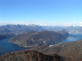 Lago di Lugano in Inverno